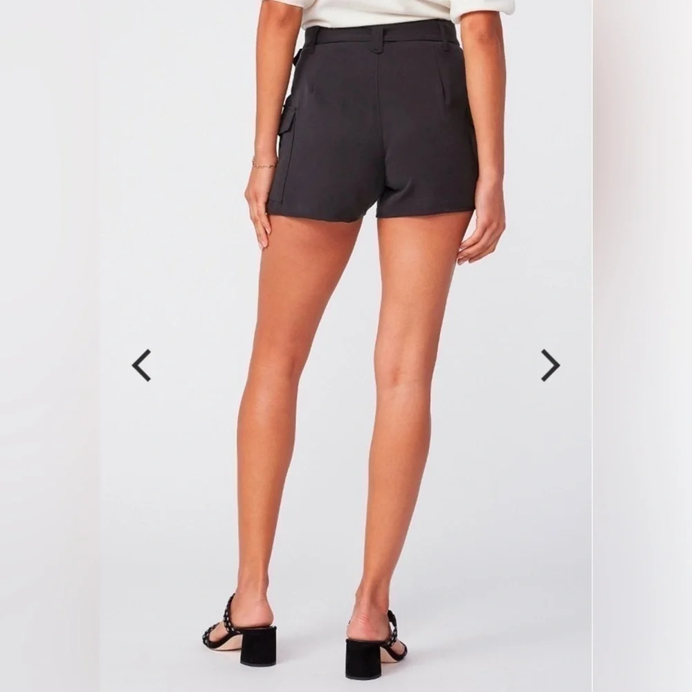 Paige Denim Carolina Belted Black Shorts 💕